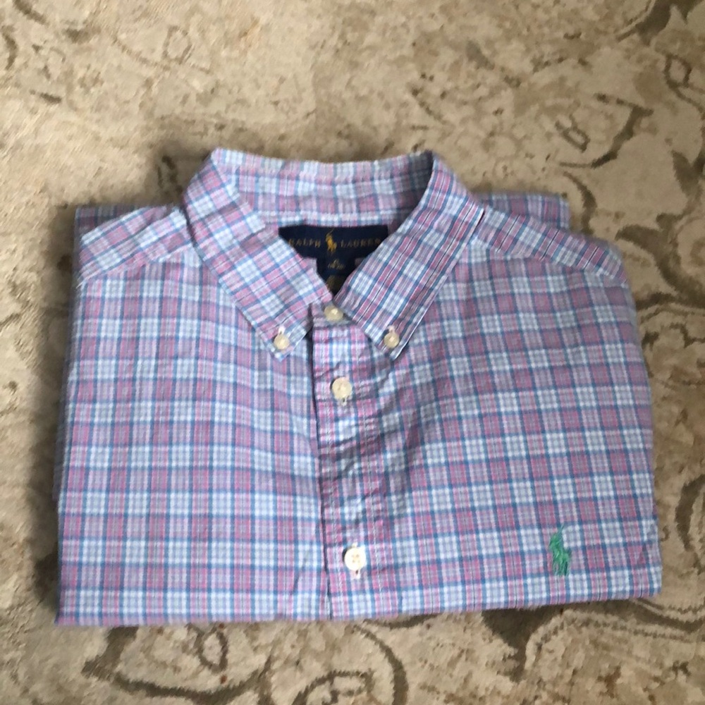 Boys button down long sleeve shirt